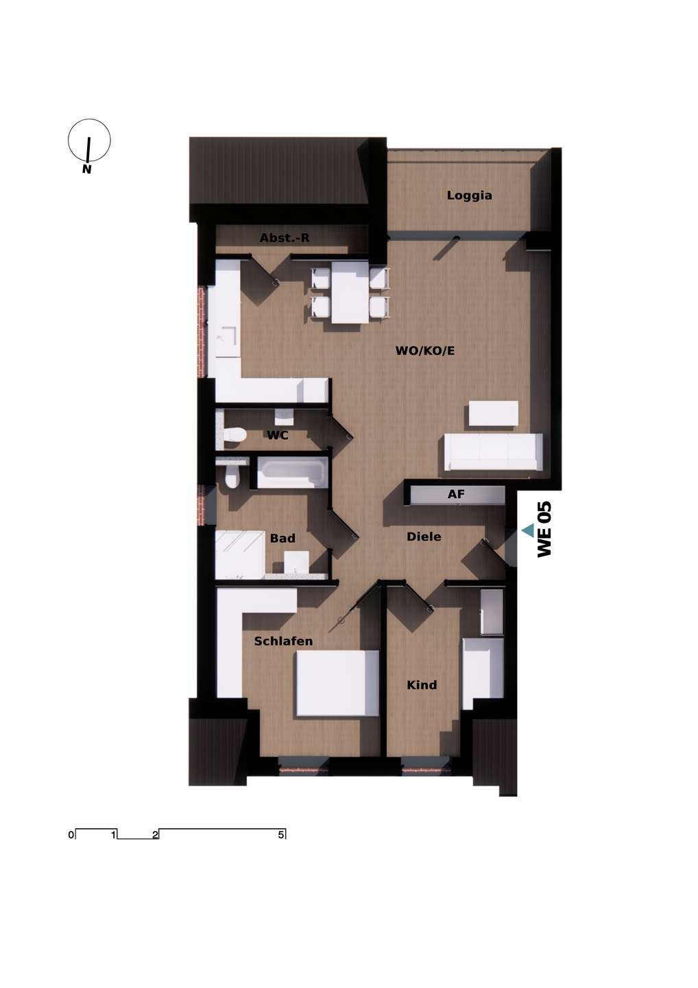 Obergeschoss links Wohnung 5